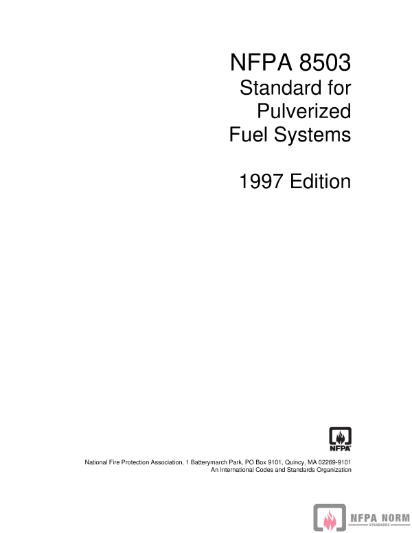 NFPA 8503 PDF